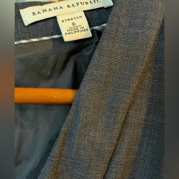 🔥💙Banana Republic deep navy stretch all season wool dress size 6 + belt. CUTE! - Picture 5 of 9